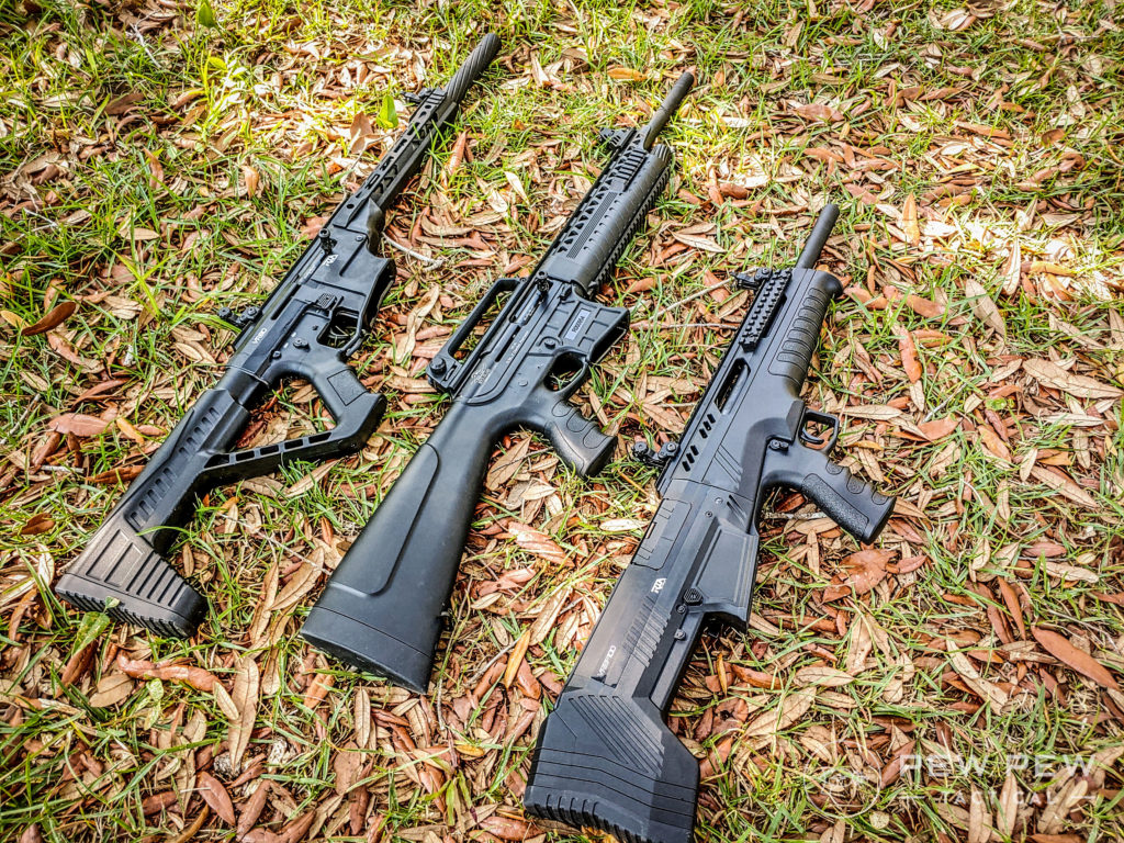 岩岛军械库VR60, VR80和VRBP-100霰弹枪侧面视图