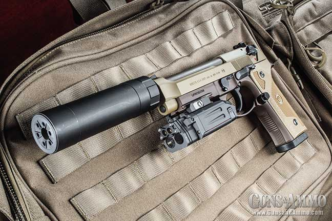 Beretta M9A3带抑制器