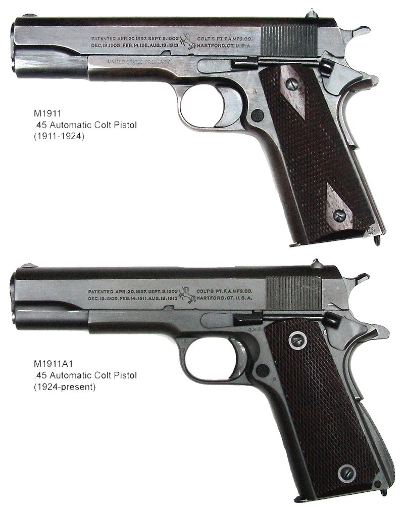 M1911(上)及M1911A1(下)
