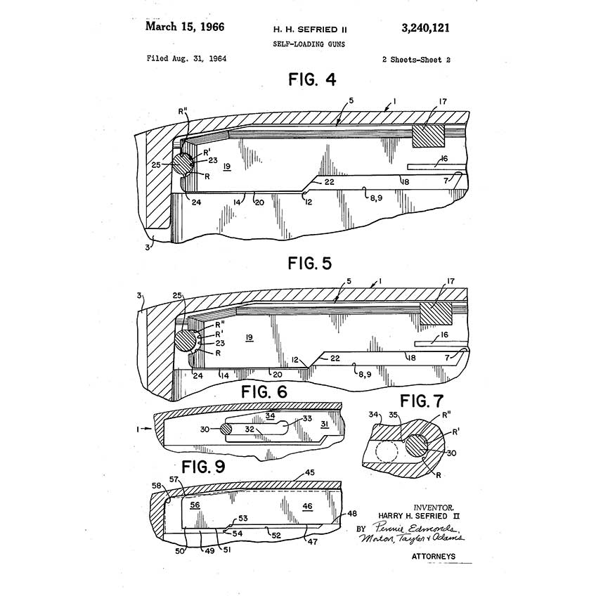 鲁格10/22后挡减速器专利图(美国步枪人)